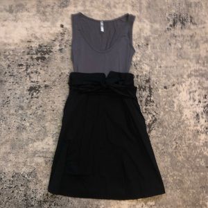 Blue Impus Gray and Black Tank Top Mini Dress, size Small